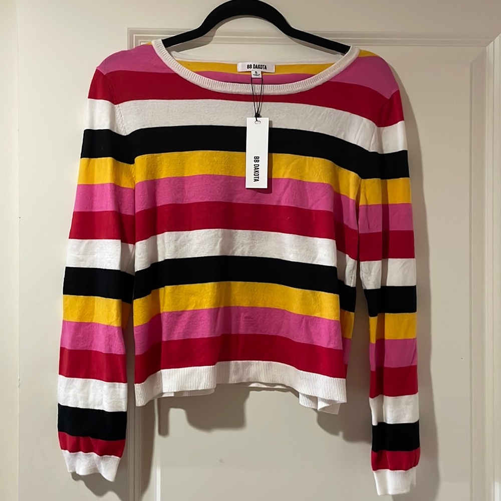 NWT BB Dakota Striped Sweater size small